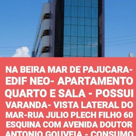Na Beira Mar Pajuçara: Beachfront Apartment with Lateral Sea View Maceio  Exterior photo